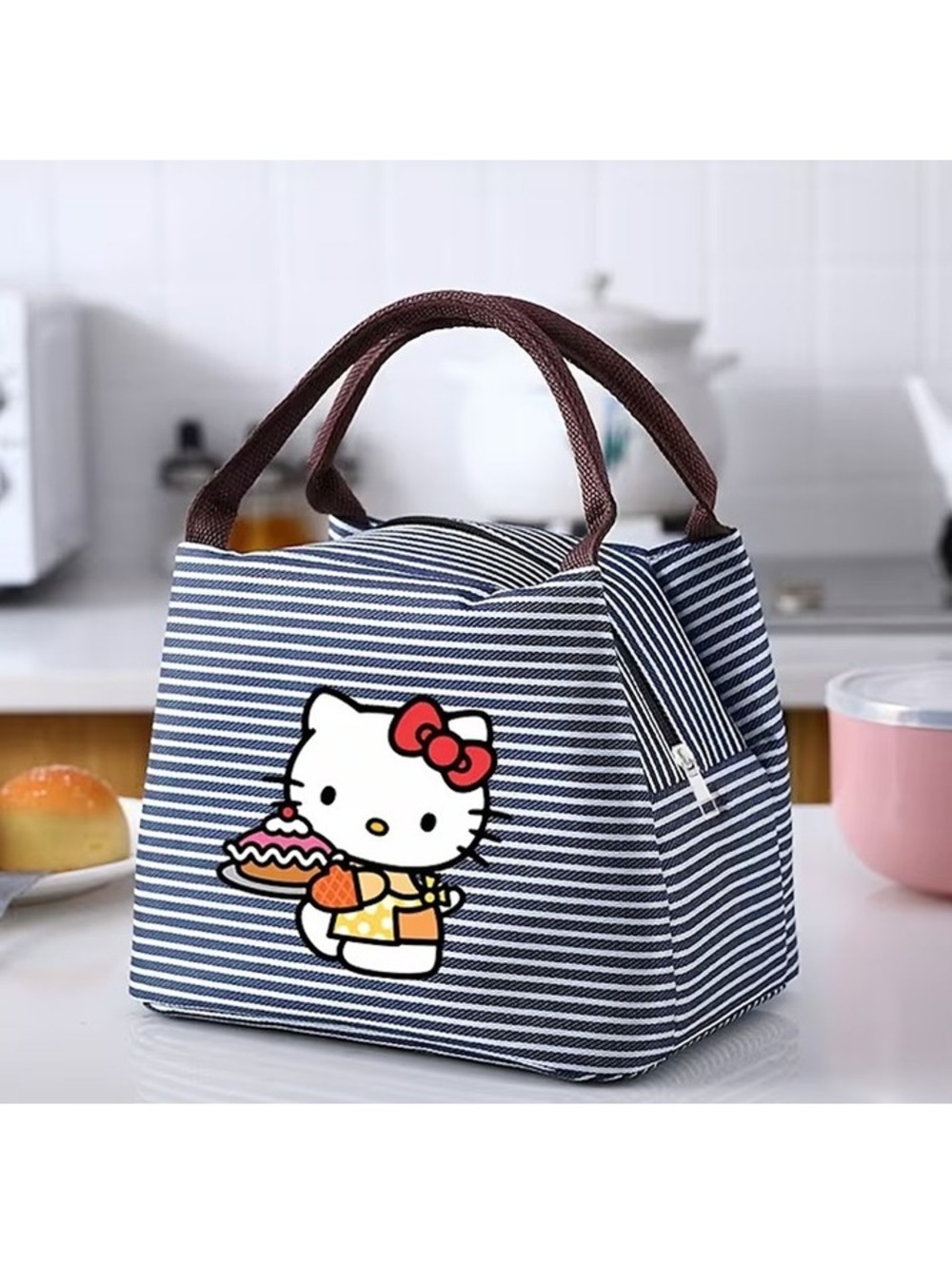 Hello Kitty Insulated Lunch Bag with Zipper and Handle - Multiple Colors